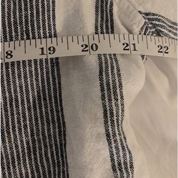 ⭐️Orvis LadiesLong Sleeve Linen Blend Top, Island Stripe Navy/White,Size X-Large - Picture 11 of 12